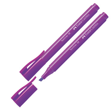 Marcador flúor Textliner 38 color violeta  Faber Castell 1577-36