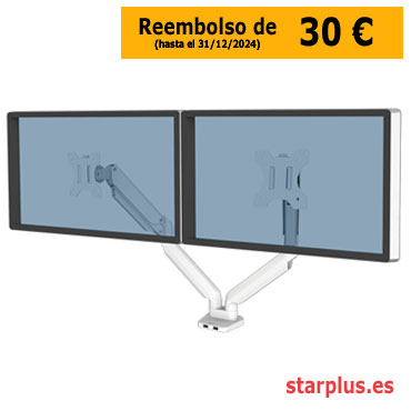 Plataforma blanca 2 monitores horizontales  Platinum Series Fellowes 8056301